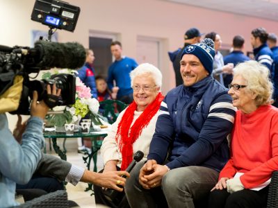 Bristol Sport Foundation hosts a launch event at Monica Wills House as part of their #ChristmasPresence campaign, with Bristol Bears and Bristol City Men's and Women's players in attendance - Rogan/JMP - 28/11/2018 - SPORT - St Monica’s Trust - Bristol, England.
